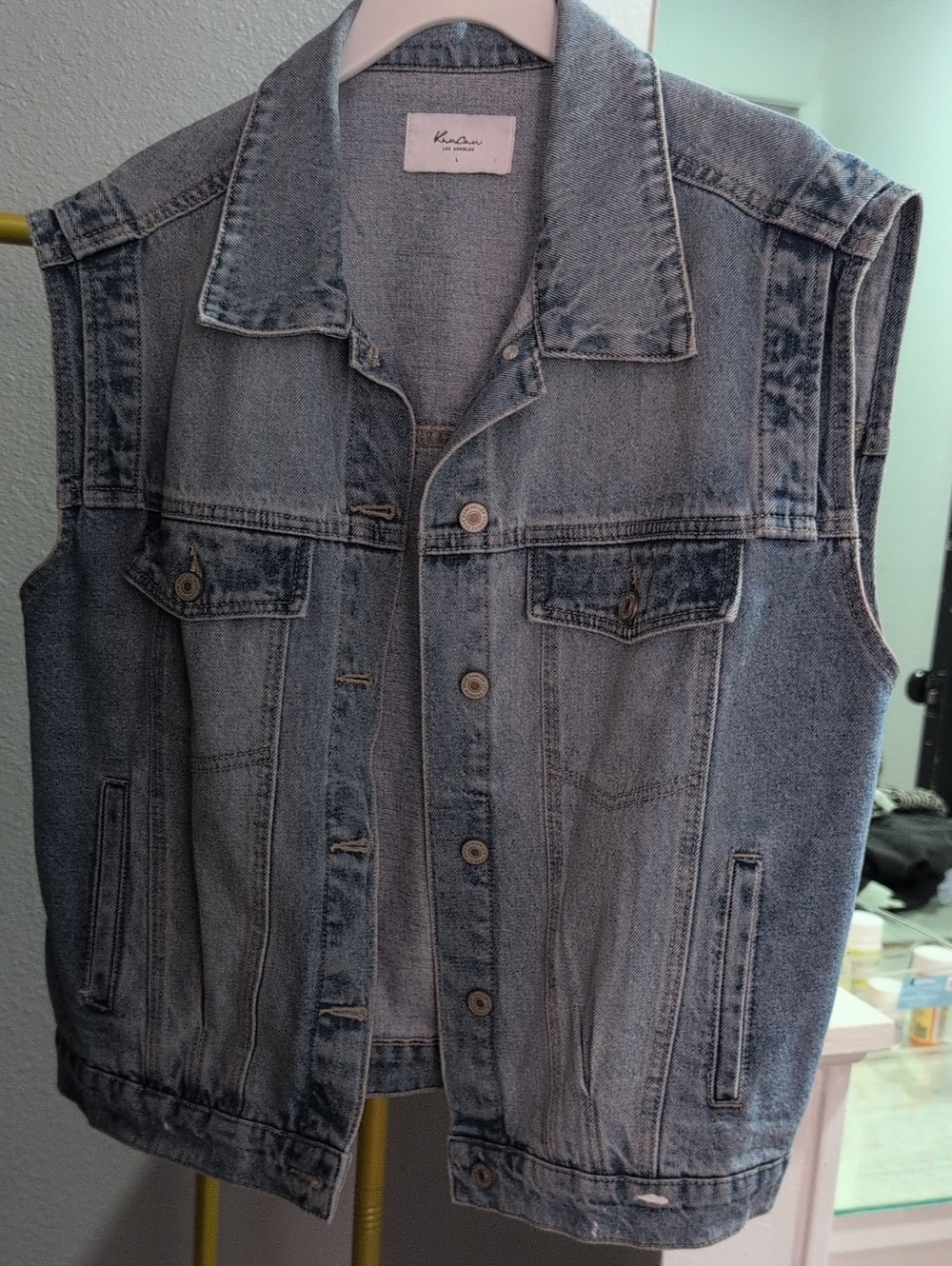 KanCan Light Blue Denim Vest